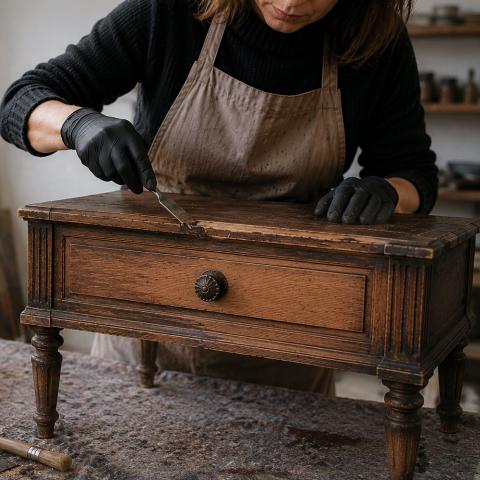 Restauració de mobiliari.