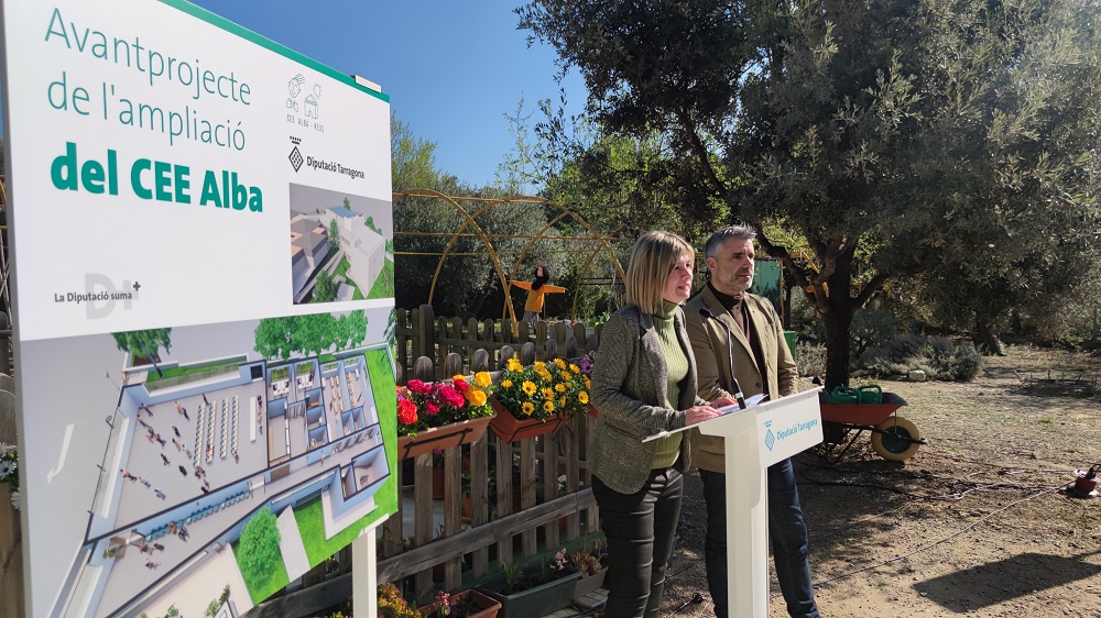 El Centre d’Educació Especial Alba de la Diputació a Reus s’ampliarà amb un nou edifici