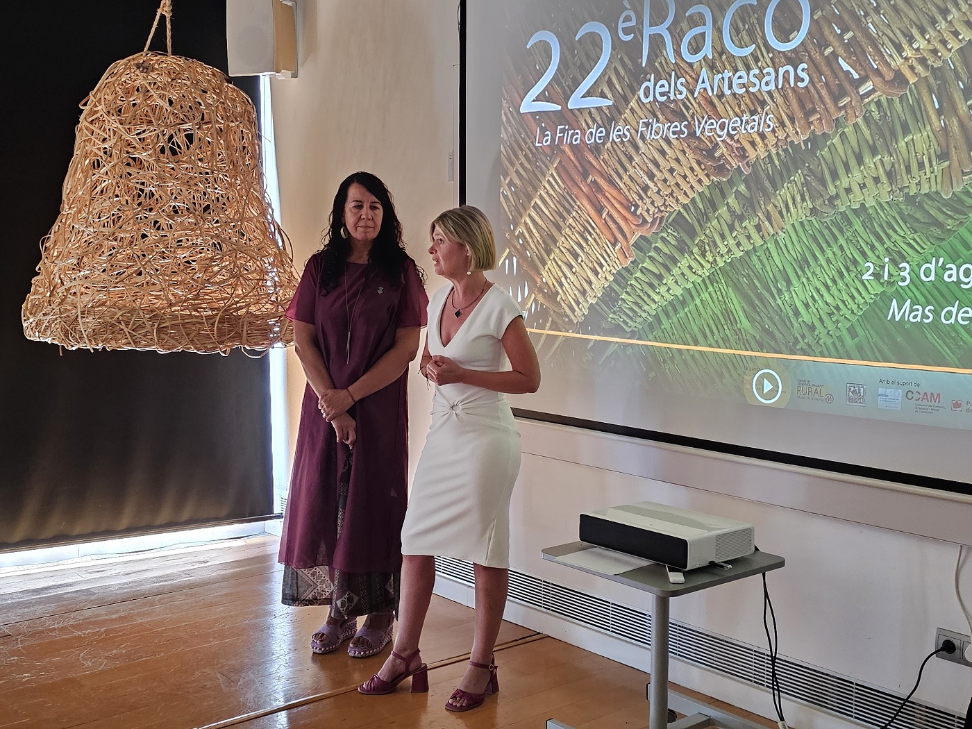 Moment de la intervenció de la presidenta de la Diputació.