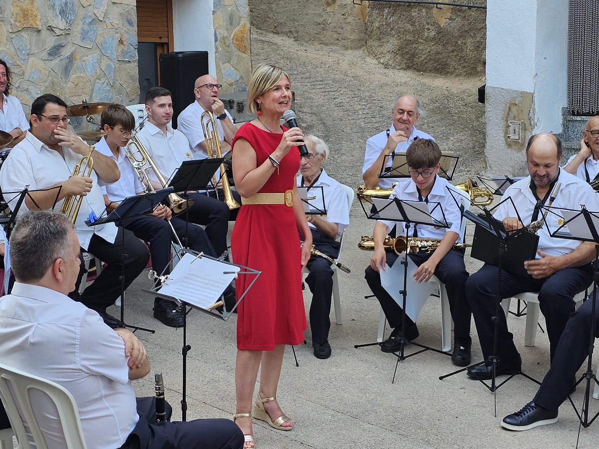 La presidenta de la Diputació, durant l'acte inaugural