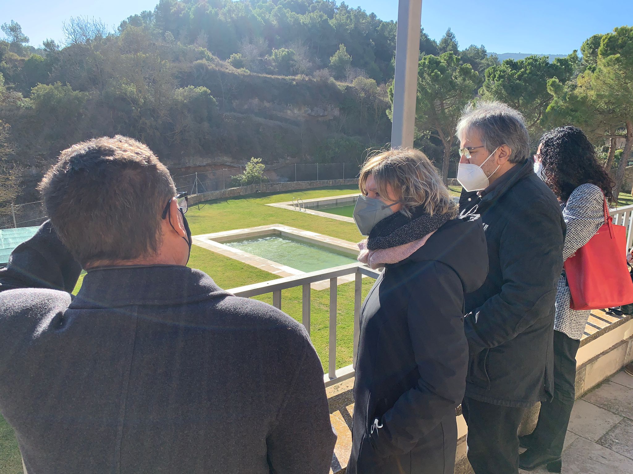 La presidenta visita obres realitzades a Vallclara amb l'ajut de la Diputació