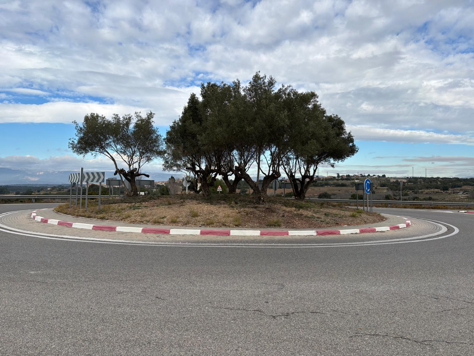 Una de les rotondes del Camp de Tarragona on s'actuarà, a la carretera TP-2031 de Tarragona a la C-31