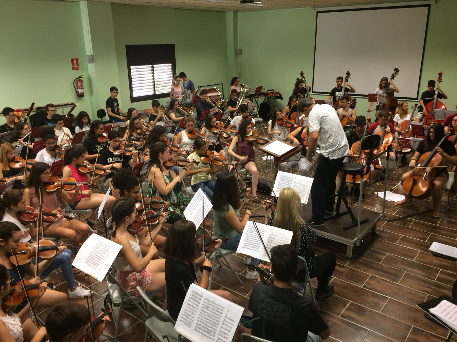 Assajos de la Jove Orquestra Simfònica de la Diputació