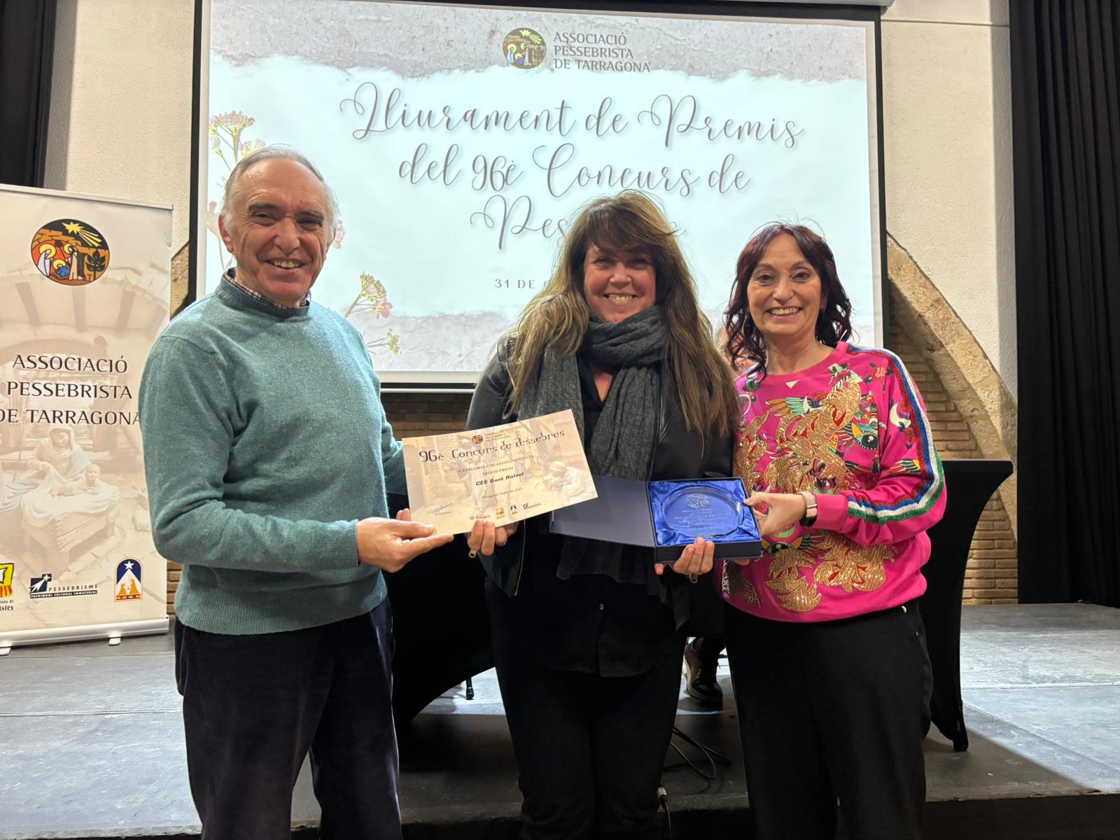 Representants del centre han recollit el premi durant l'acte de lliurament aquest dissabte a l'Antic Ajuntament de Tarragona