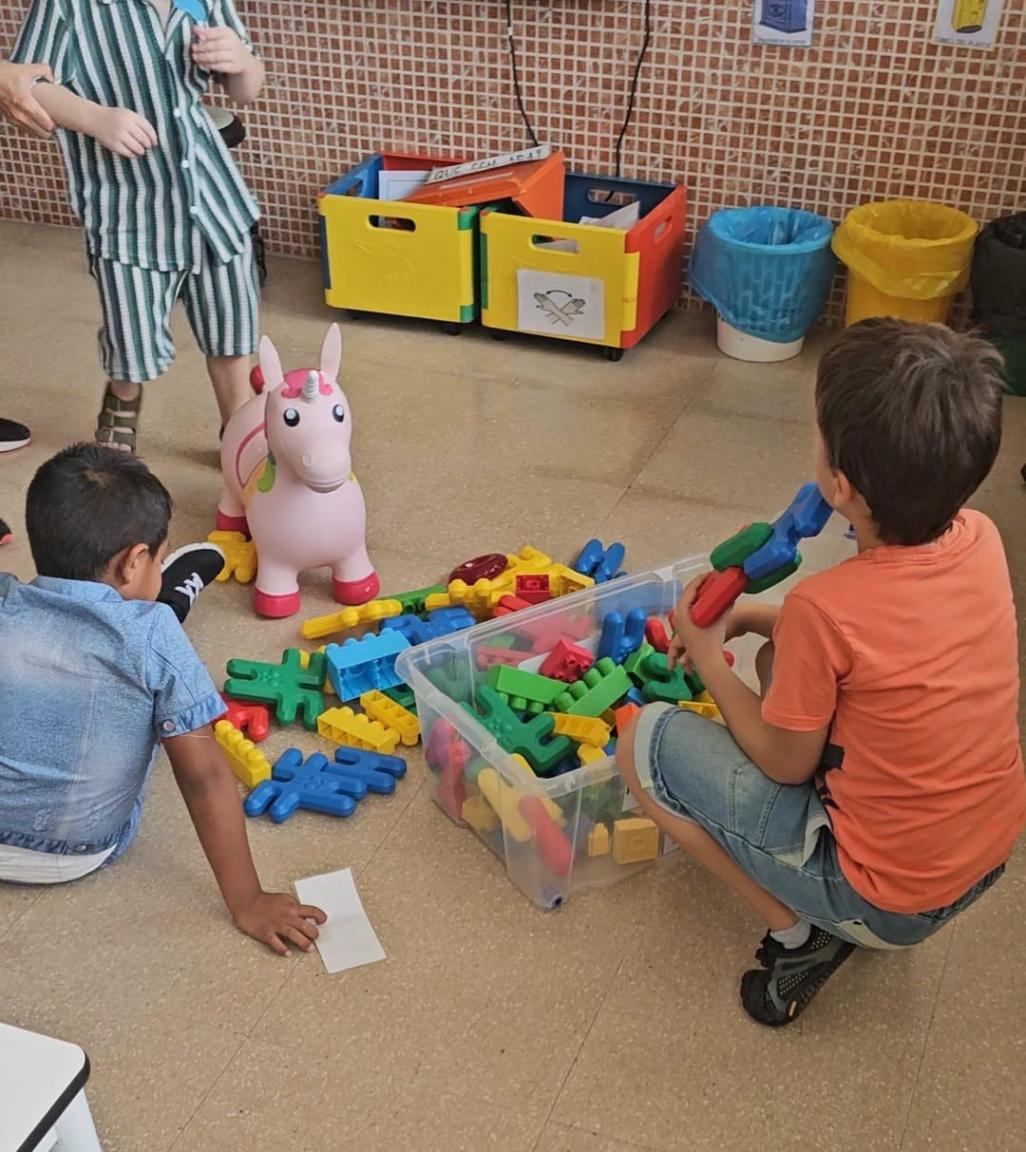 Primer dia a la nova aula del CEE Sant Rafael